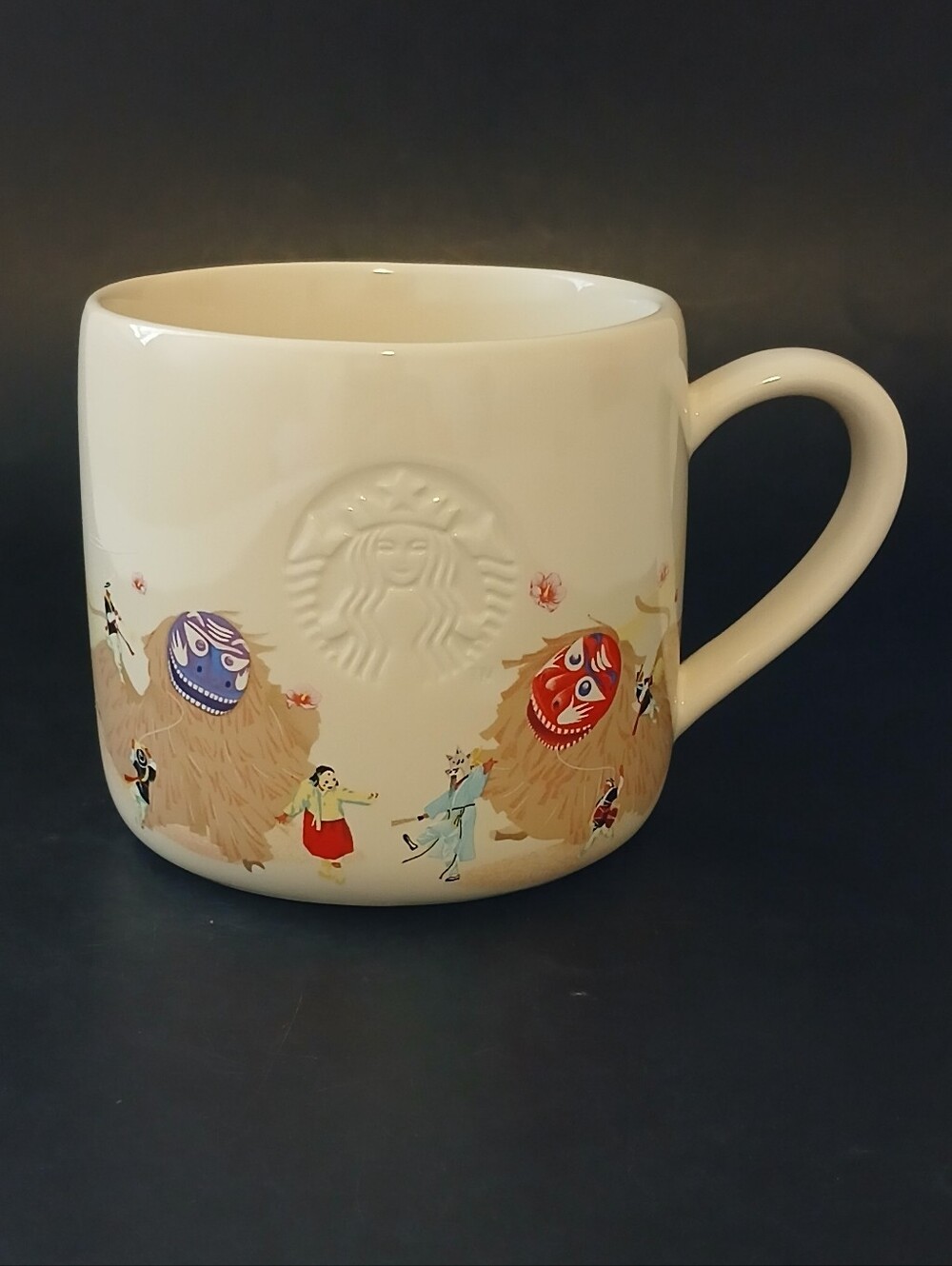 Starbucks Korea Korean Heritage Collection Lion Dance Mug 12oz